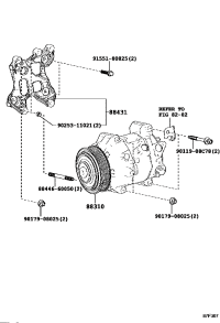 8831048320-COMPRESSOR ASSY, W/PULLEY