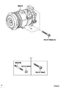 8831042270-COMPRESSOR ASSY, W/PULLEY