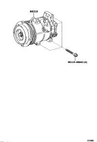 8831033250-COMPRESSOR ASSY, W/PULLEY
