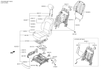 88297A1100NBC-Cover assy-fr power seat fr rh
