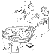 L1KD941031-Halogen double head lamp