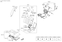 892103M500-FRAME ASSY-RR SEAT CUSH,RH