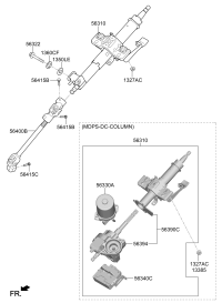 563100U300-COLUMN ASSY-UPPER
