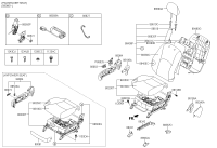 884062J121ACL-BACK ASSY-FR SEAT PASSENGER
