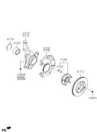 51715J4000-KNUCKLE-FRONT AXLE,LH