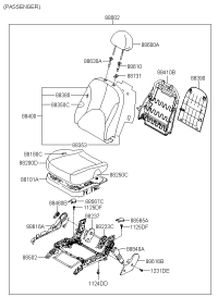880010M000XFX-Seat assy-front lh