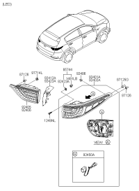 92403H3000-Lamp assy-rr