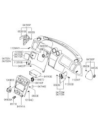 847182C000LK-BEZEL ASSY-IGNTION KEY