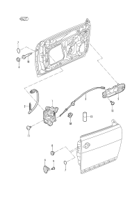 5K1837015D-Door lock: