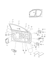6V0837249-LINK-CHECK,REAR DOOR