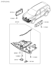 291102W500-Pnl assy-under cover