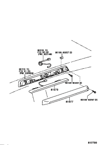 815700S011-LAMP ASSY, CENTER STOP