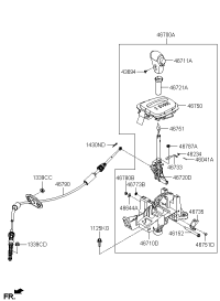 467702F540-INDICATOR ASSY-SHIFT LEVER