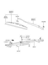 9811038100-MOTOR ASY-WINDSHIEL*