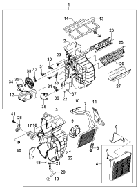 972052F000-HEATER & EVAPORATOR ASSY