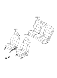 88001F8040TFT-Seat assy-front lh