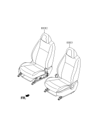 88001S4060NDP-Seat assy-front lh