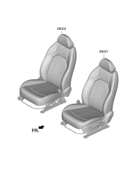 88001L4050TDU-Seat assy-front lh