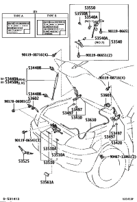 5344069055-Support assy, hood, rh