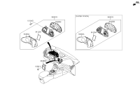 94360A1000-GLASS & BEZEL ASSY-CLUSTER