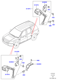 LR001706-SENSOR ASSY-WHEEL SPEED,LH