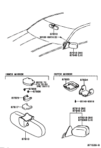 8780824010-HOLDER SUB-ASSY, INNER MIRROR
