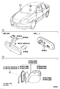 8781012270A0-Mirror assy, inside