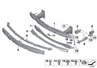 51117267671-REINFORCEMENT-FR BUMPER/X3-06