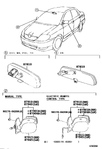 878100D021-MIRROR ASSY, INNER REAR VIEW