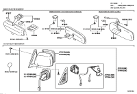 8791060891-MIRROR ASSY, OUTER REAR VIEW, RH