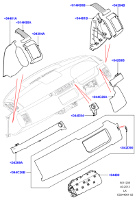 LR049644-BEZEL DOOR TRIM