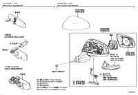 8781006240-Mirror assy, inside