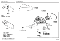 879100A200-MIRROR ASSY, OUTER REAR VIEW, RH