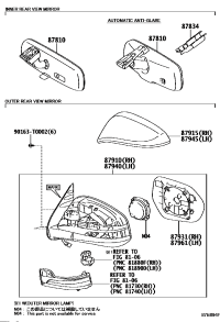 879100KF00-MIRROR ASSY, OUTER REAR VIEW, RH