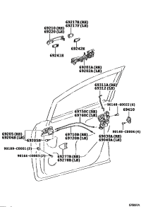 692100P020B3-HANDLE ASSY, DOOR