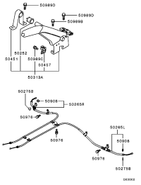 MR407185-CABLE,PARKING BRAKE,RR