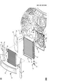 25881551-Bracket, radiator (inc.3)