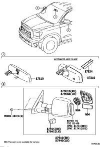 878100C161-MIRROR ASSY, INNER REAR VIEW