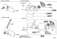 879030C040-MIRROR SUB-ASSY, OUTER REAR VIEW, RH