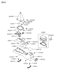 846532D6004X-TRAY-CONSOLE UPR