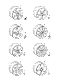 4G8601025AT-Wheel rim:
