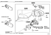 8781833040-COVER, INNER REAR VIEW MIRROR STAY HOLDER