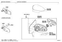 8781006061-Mirror assy, inside