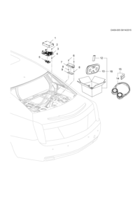 96222777-Insulator, fuel pump wire