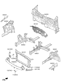 64101F0000-CARRIER ASSY-FR END MODULE