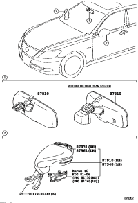 8791050660A0-MIRROR ASSY, OUTER REAR VIEW, RH