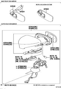 8790830D11A1-ACTUATOR ASSY, OUTER MIRROR, RH/LH