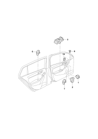18D959565AD-Switch, power adjustable, heatable outer mirror