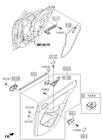 832314M000-W/STRIP-RR DR BELT I/S LH