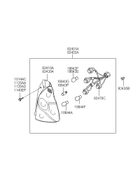 92401H1020-LAMP COMBI REAR LH